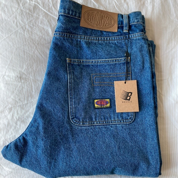 BRONZE56K, 56 Denim Jeans, Blue, XL